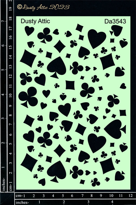 Alice Stencil #3 - Card suits image 0
