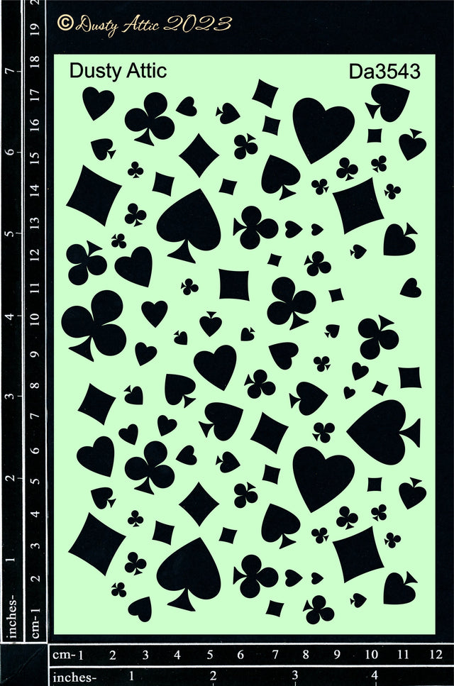 Alice Stencil #3 - Card suits image 0