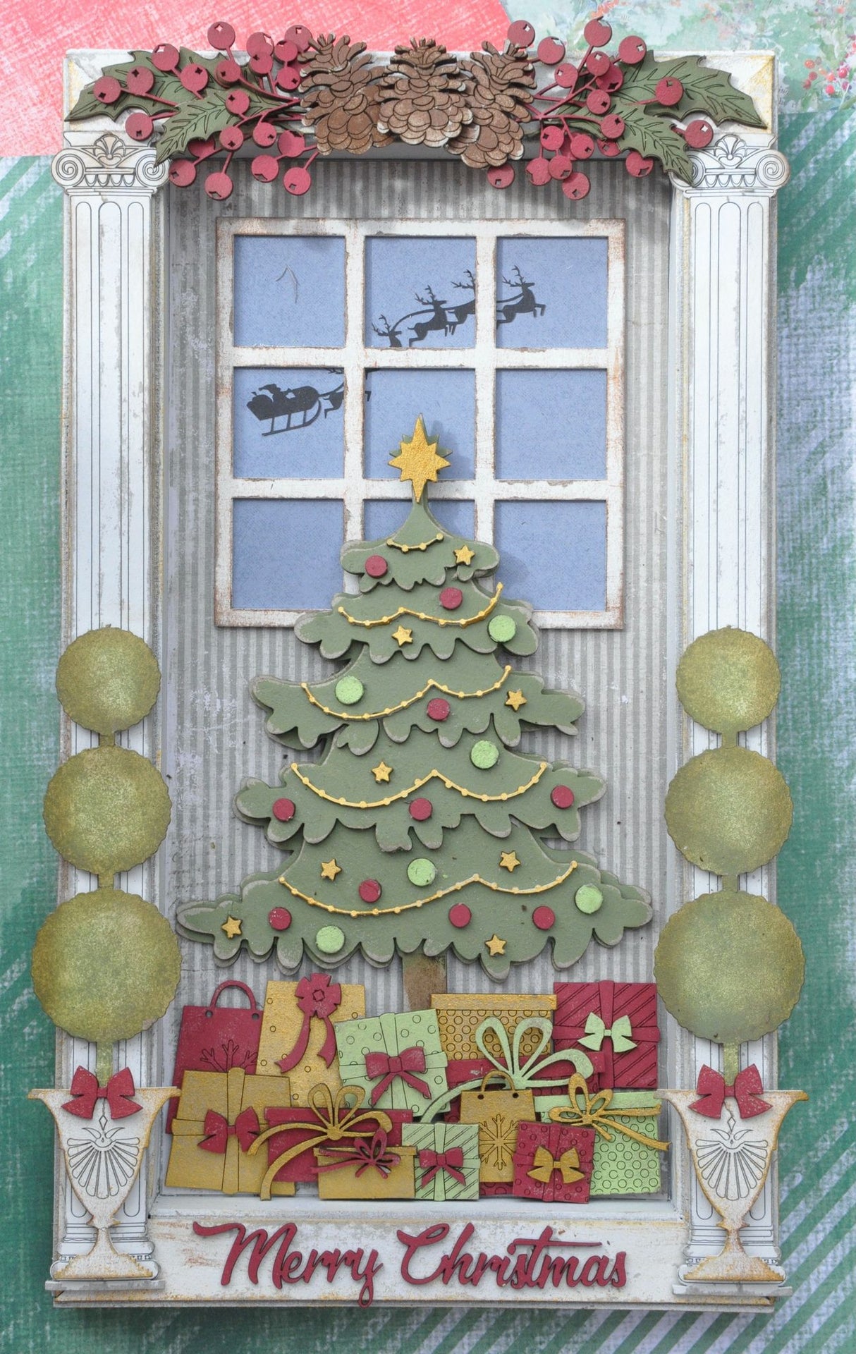 Designer Kit Merry Christmas - Christmas Tree with Shadow Box image 1