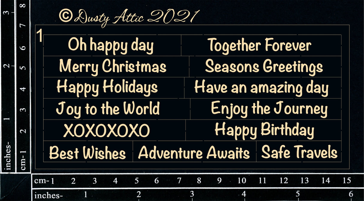 Card Sentiments #1 - Black image 0