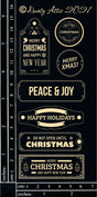 Christmas Labels - black image 0