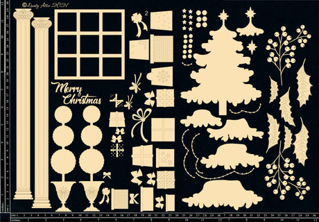 Designer Kit Merry Christmas - Christmas Tree with Shadow Box image 0