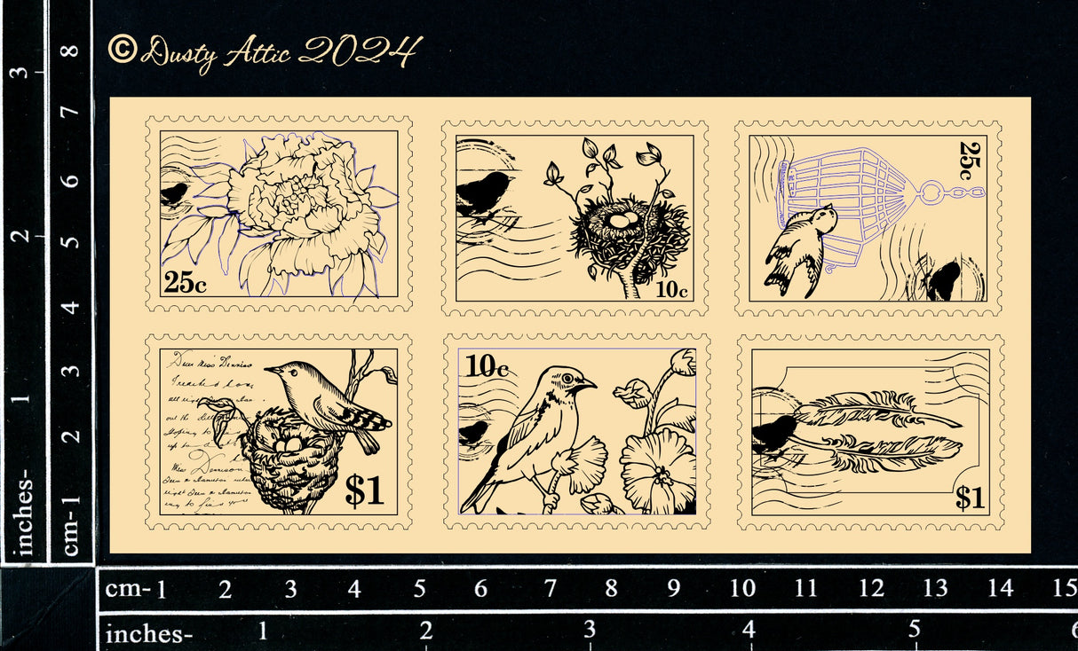 Postage Stamps - Birds & Flowers image 0