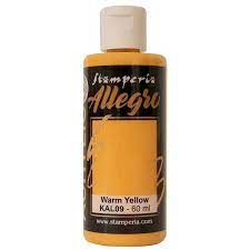 Stamperia Allegro Paint 60ml - Warm Yellow image 0
