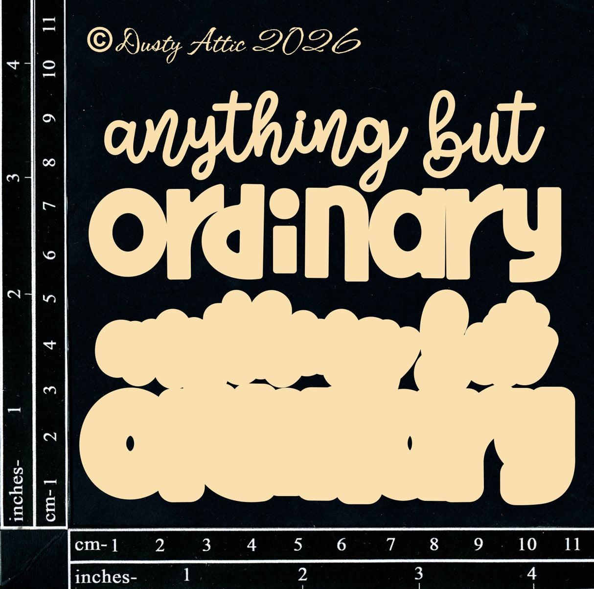 Anything but Ordinary
