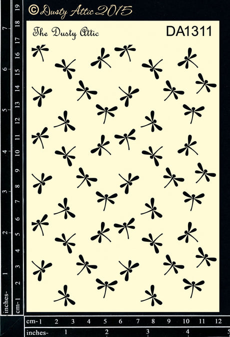 Dragonflies Stencil image 0