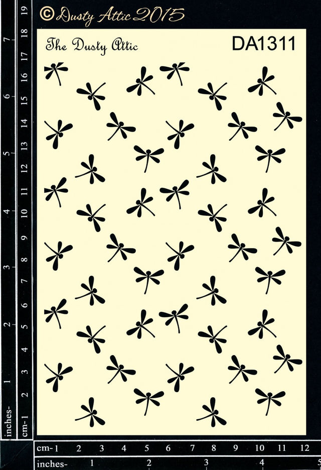 Dragonflies Stencil image 0