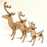 MDF Reindeer trio image 1