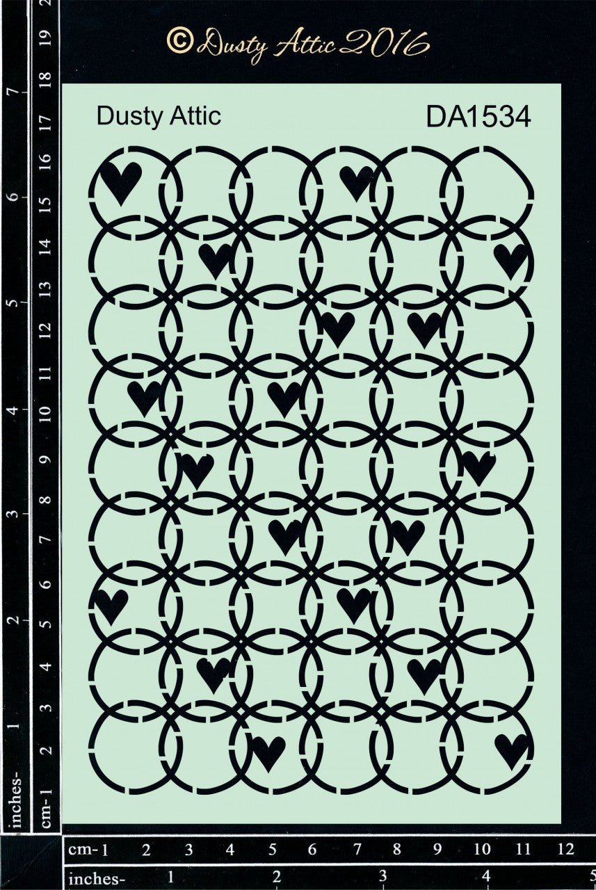 Love Circles Stencil image 0