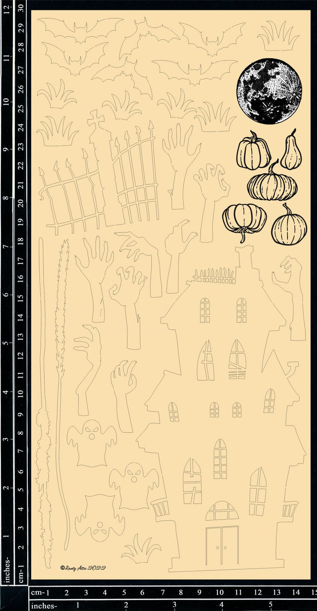 Halloween Scene Shadow Box Kit - Haunted House image 0