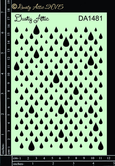 Raindrops Stencil image 0