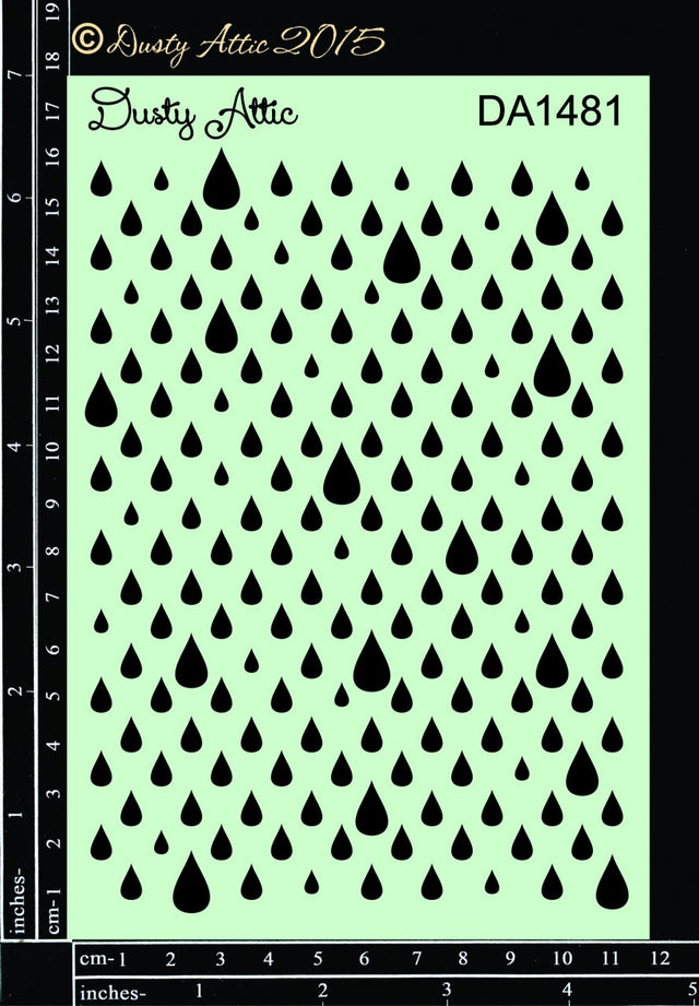 Raindrops Stencil image 0