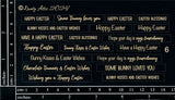 Card Sentiments #6 - Easter (Black) image 0