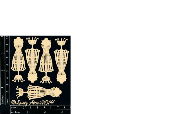 Mini Wire Dress Form 5pk image 0