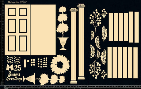 Designer Kit Seasons Greetings - Front Door with Shadow Box image 0