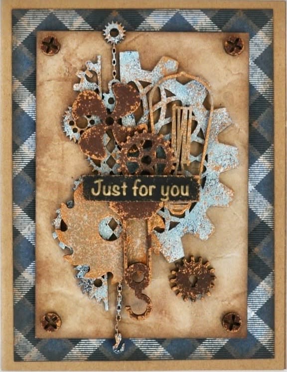 Designer Card Kit # - Globes and Cogs B