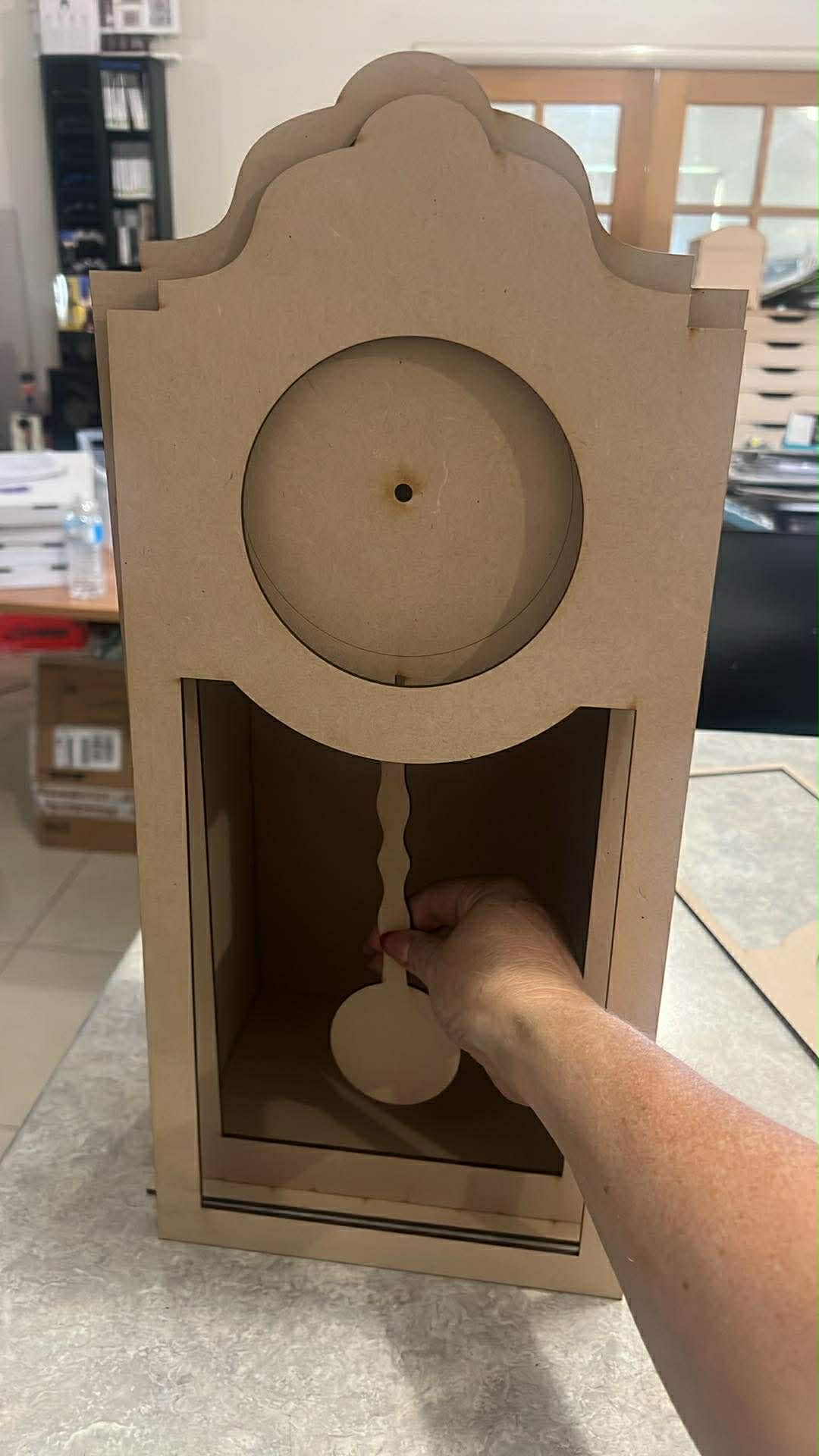 3D MDF Mantle Clock
